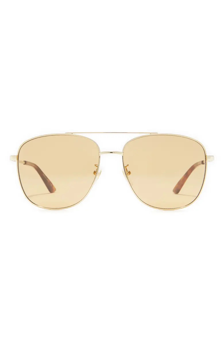 GUCCI 61mm Aviator Sunglasses | Nordstromrack | Nordstrom Rack