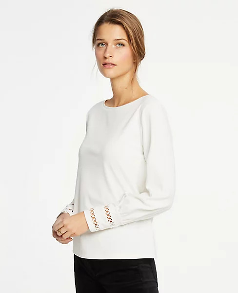 Cutout Cuff Blouse | Ann Taylor (US)