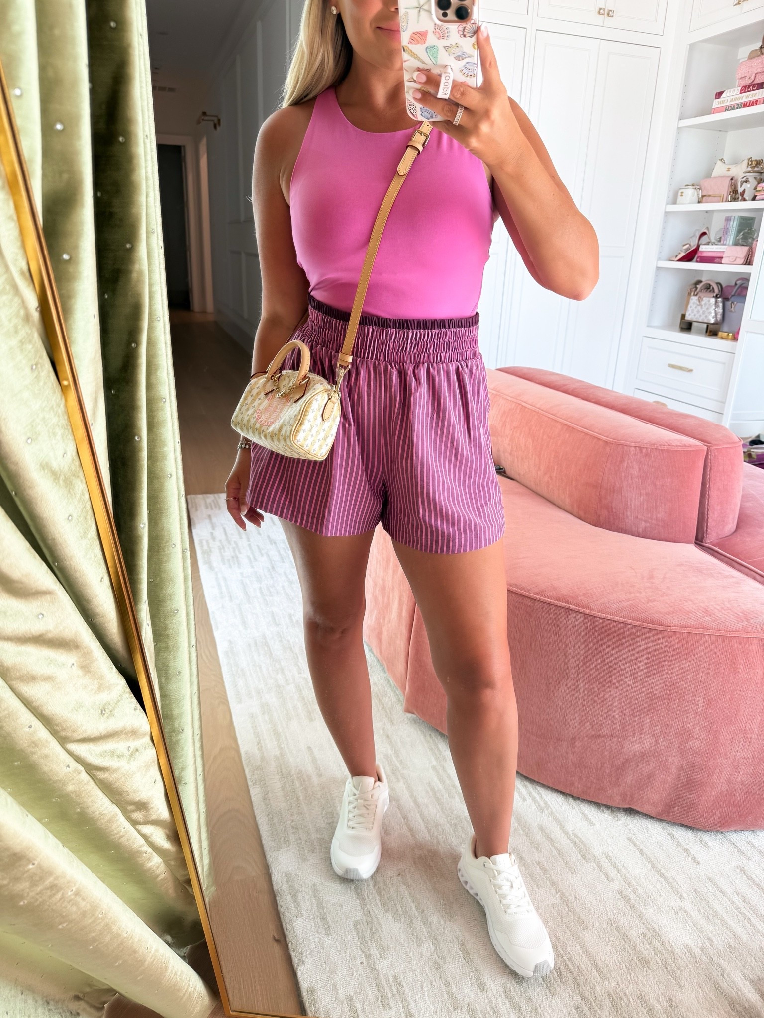 Size small top, size medium shorts - could have done small shorts.

#LTKootd #LTKgrwm #LTKmomlife