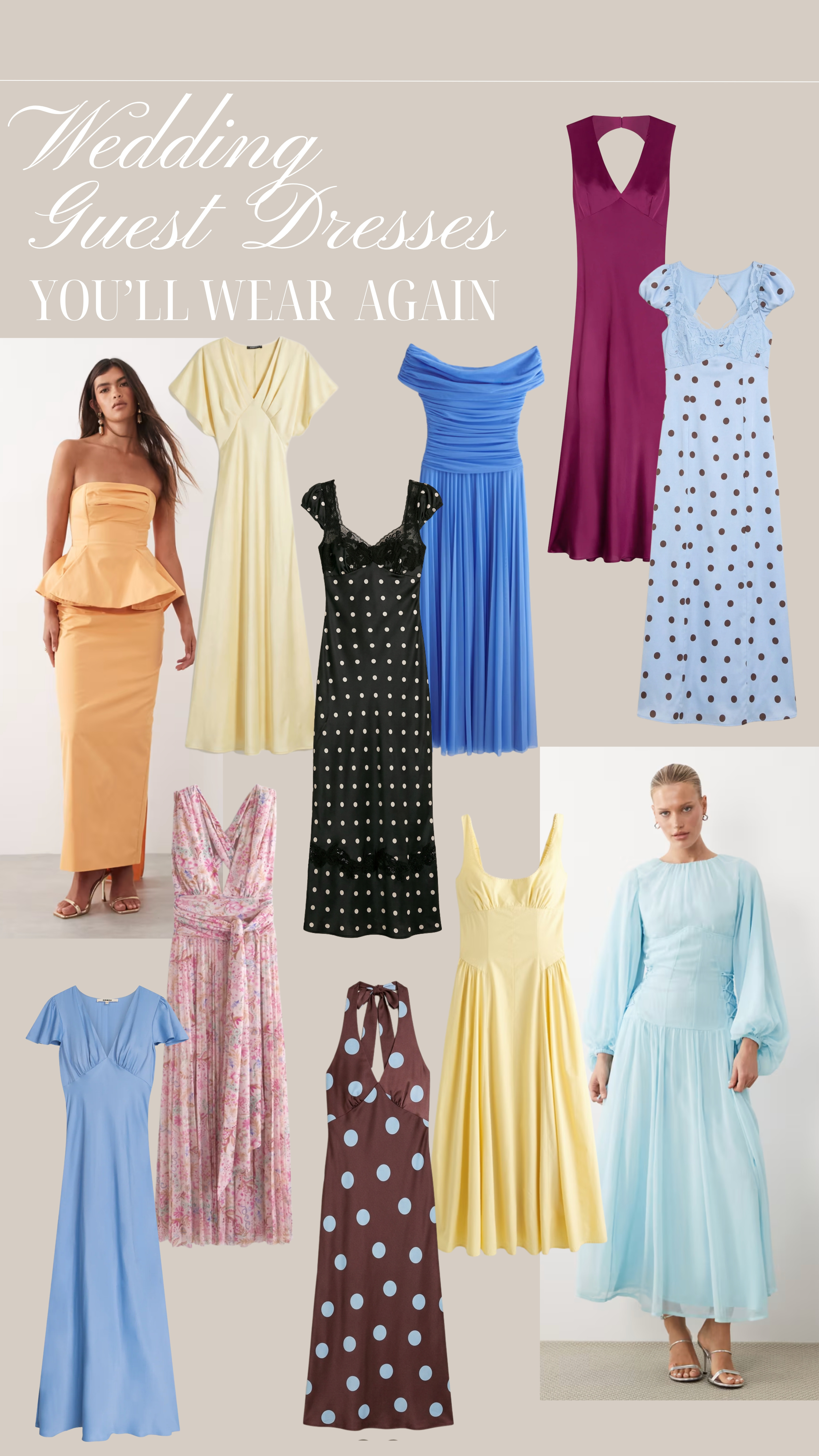 Wedding guest dresses you'll actually wear again 🩷

wedding guest, floral dress, wedding dress, bridesmaid, polka dot dress, maxi dress, midi dress, spring dress, summer dress, holiday dress 

 #LTKdatenight #LTKwedding #LTKpartywear