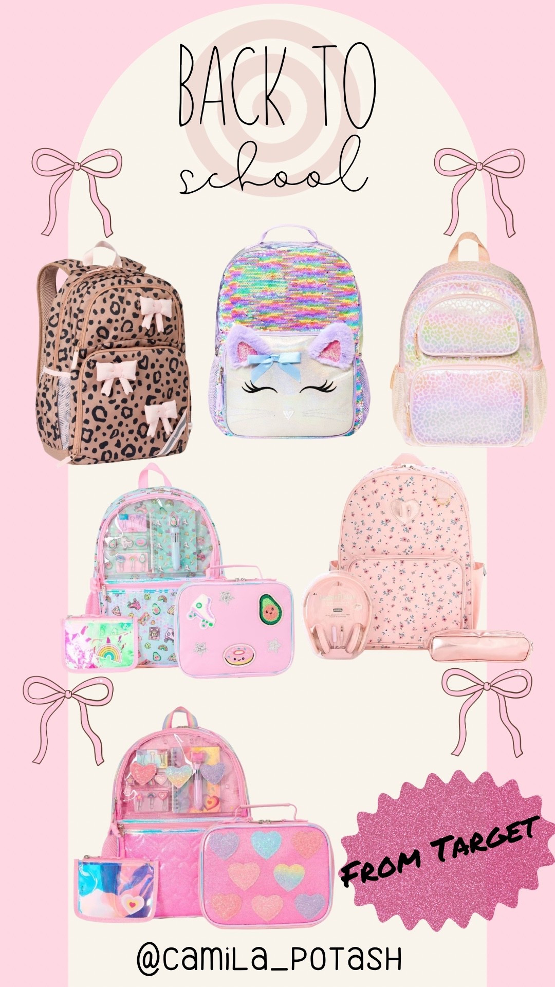 ✨Back-to-school magic starts with the perfect backpack! 🎀 Whether your little one loves sparkles, animal prints, unicorns, or soft pastels, I’ve rounded up the CUTEST back-to-school backpack sets for girls 💼💖 — all available on Amazon and Target!

These top-rated picks include coordinated lunchboxes, pencil pouches, water bottles, and even full school supply kits! Perfect for preschool, kindergarten, and elementary school 🏫💕 So many styles to choose from — glitter hearts, rainbow sequins, and leopard bows!

✨ Stylish
✨ Functional
✨ Girly and fun
✨ Great for gifting!

Click to shop your favorite before the school rush begins 🎒✨

#BackToSchoolFinds #TargetBackpacks #GirlsSchoolSupplies #LTKKids #PreschoolBackpack #KindergartenStyle #GlitterBackpacks #AmazonSchoolFinds #TargetSchoolStyle #BackToSchoolShopping #PinkBackpacks #CuteSchoolSupplies #SchoolSuppliesHaul #BackpackWithLunchbox #LTKBackToSchool #ShopLTK #BackToSchoolEssentials

	•	Girls glitter backpack set
	•	Back to school backpack with lunchbox
	•	Kindergarten backpack with school supplies
	•	Cute pink backpack for girls
	•	Amazon school backpack
	•	Target school backpacks
	•	Pastel school supplies
	•	Preschool backpack and lunchbox
	•	Heart glitter backpack
	•	Leopard print backpack for girls
	•	Sequin cat backpack
	•	Kids school bag with accessories
	•	Pink school gear for girls

#LTKKids #LTKItBag #LTKSeasonal
