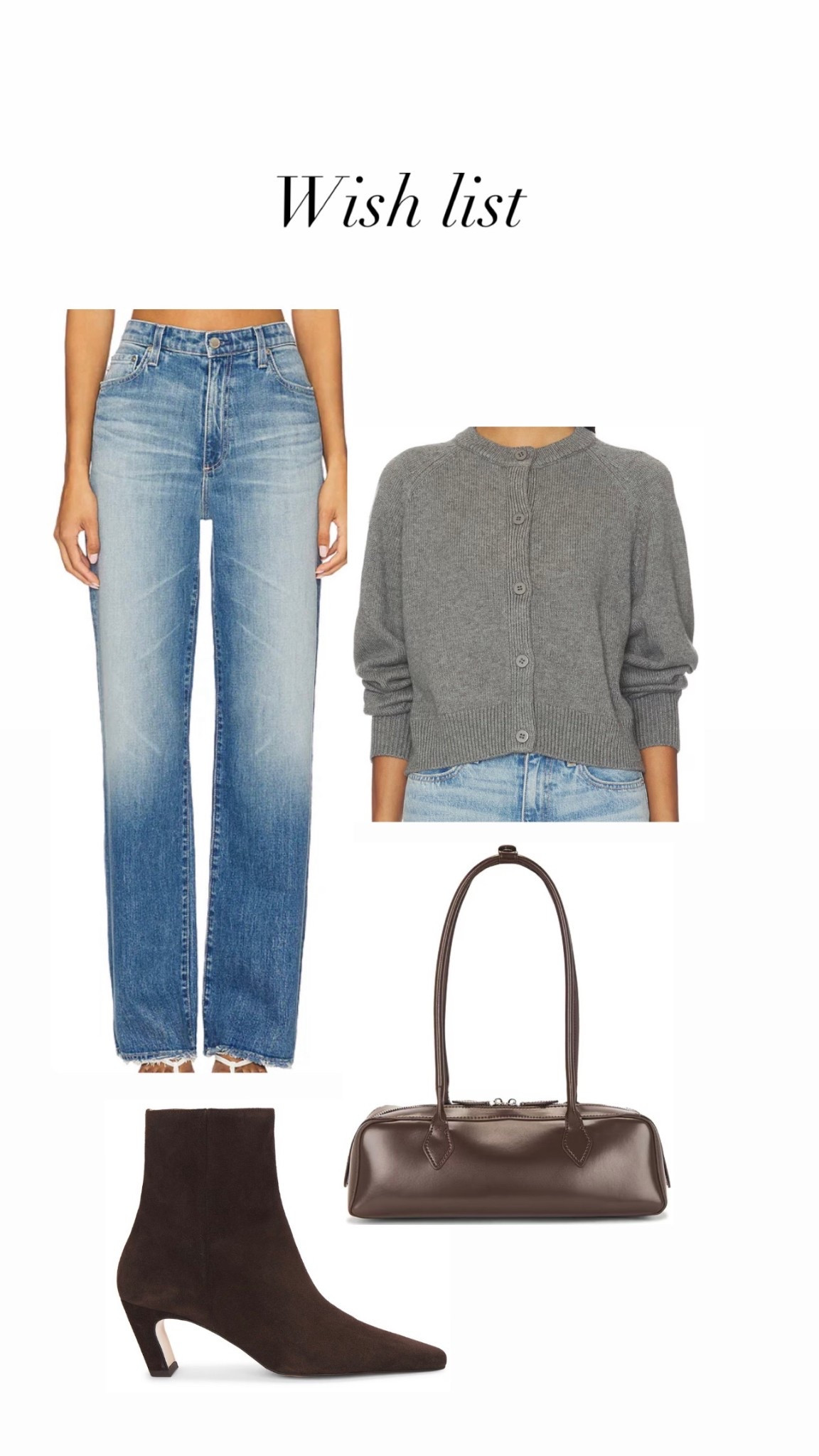 My wish list for an elegant timeless look 

#LTKstyletip #LTKjeans #LTKautumn
