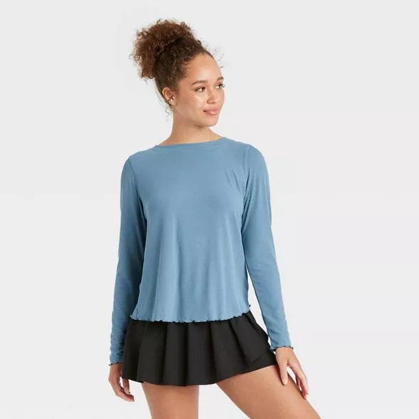 Women's Long Sleeve Crop Top - All … curated on LTK