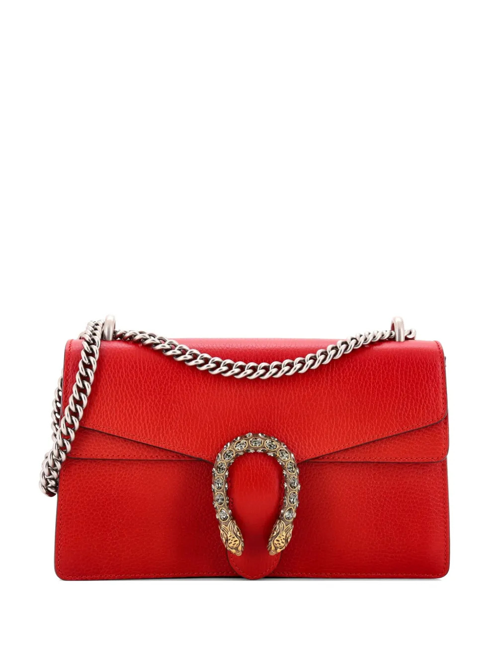 Gucci Pre-Owned Dionysus Bag Leather Small shoulder bag - Red | Farfetch Global