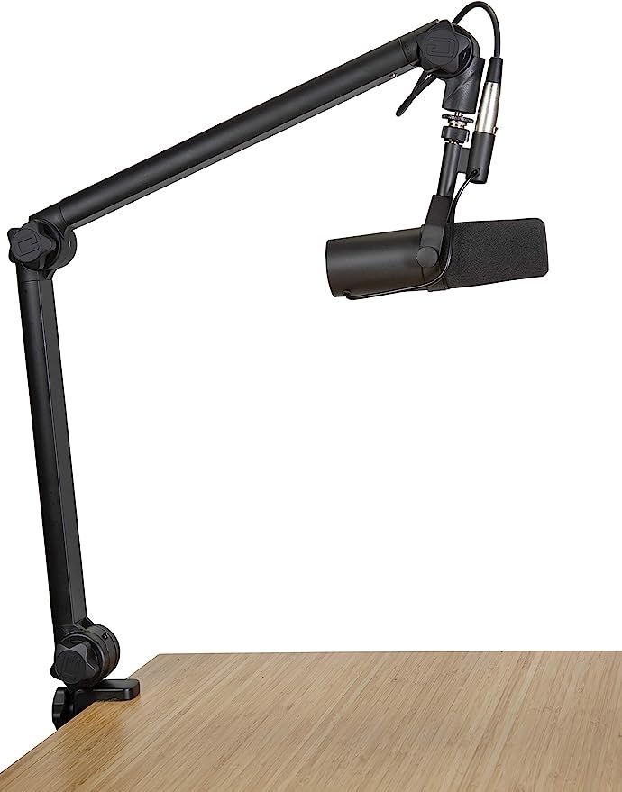 Gator Frameworks Deluxe Desk-Mounted Broadcast Microphone Boom Stand For Podcasts & Recording; In... | Amazon (US)