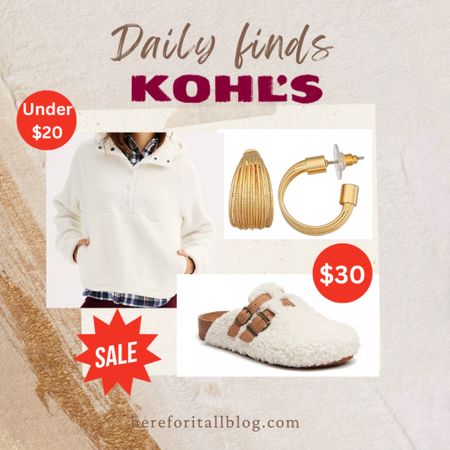 Just placed a Kohl’s order for these trending Sherpa mules, earrings, and tunic jacket. Also linking my Ninja coffee maker because it is so good and Kohl’s has such a great price on it!

#LTKGiftGuide #LTKsalealert #LTKfindsunder50
