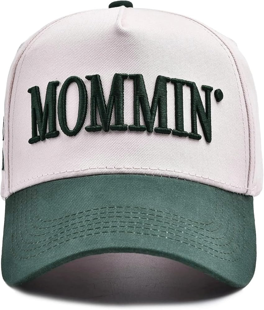 Women’s Mommin Trucker Hat – Vintage Two-Tone Ponytail Baseball Cap, Embroidered Adjustable H... | Amazon (US)