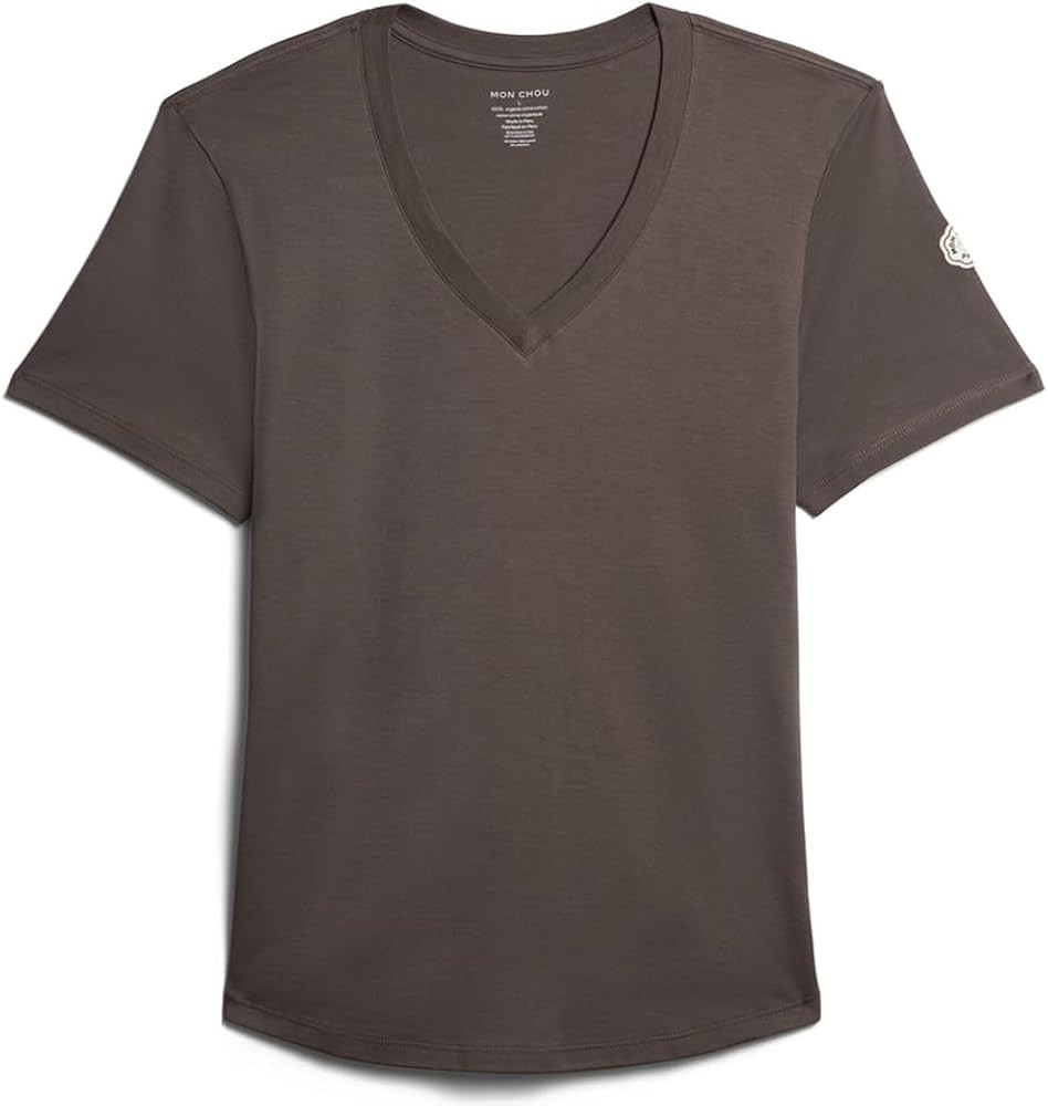 Pima Cotton T-Shirts for Women - 100% Organic Cotton, Buttery Soft Tops for Women - V-Neck Short ... | Amazon (US)