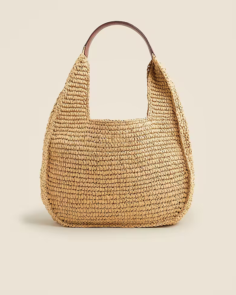Small straw shoulder bag | J. Crew US