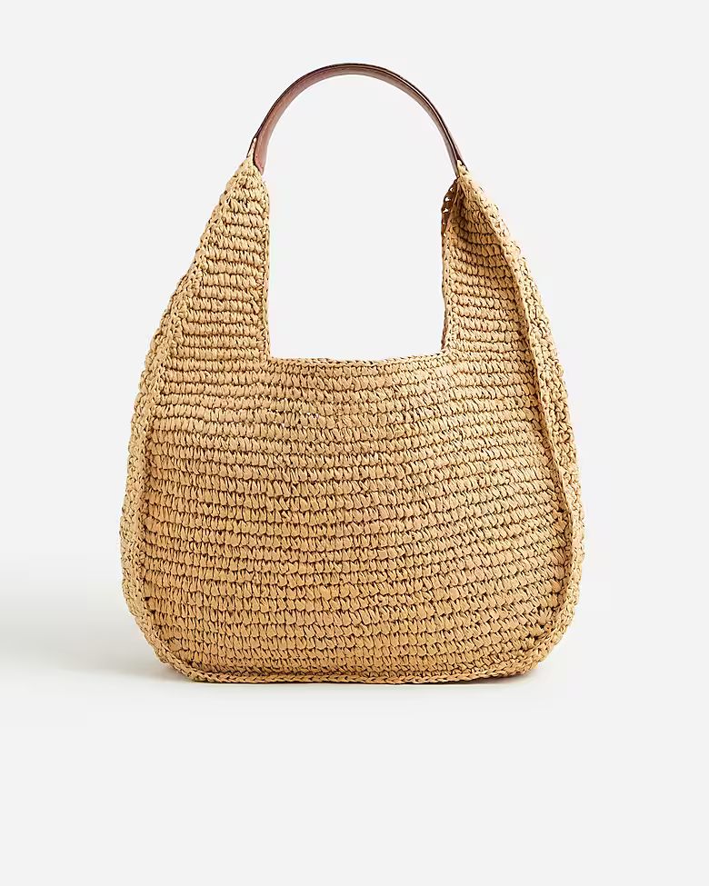 Straw shoulder bag | J.Crew US