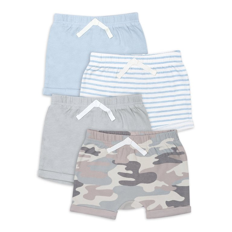Modern Moments by Gerber Baby Boy Shorts, 4-Pack, (0/3M-24M) - Walmart.com | Walmart (US)