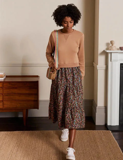 Woven Mix Tiered Dress | Boden (US)