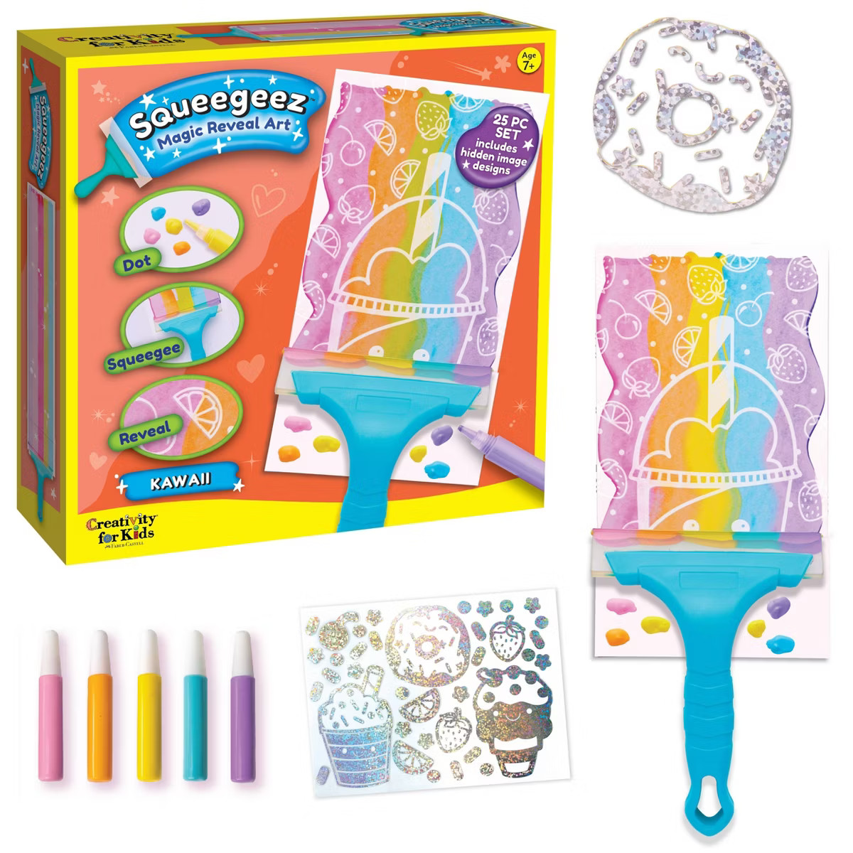 Creativity for Kids Squeegeez Magic Reveal Art Kawaii | Target