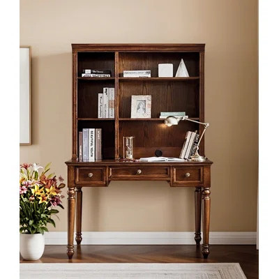 American Style Rectangular Solid Wood Desk | Wayfair North America