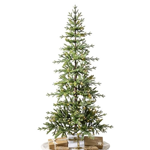 Balsam Hill 6ft Pre-Lit Alpine Christmas Tree - Sparse Artificial Christmas Tree with 200 Clear LED Fairy Lights, Pre-Fluffed Memory Wire Branches & Easy Plug Technology for Small Spaces | Amazon (US)