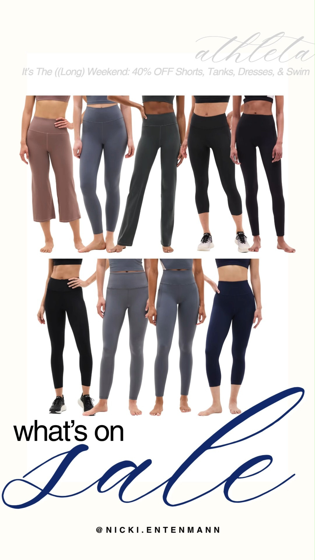 Upgrade your activewear and lounge rotations with Athleta's massive long weekend sale event offering 40% off shorts, tanks, dresses, and swim. This collection showcases premium high-waisted leggings, sleek cropped styles, and comfortable wide-leg active pants in perfect everyday neutrals. Grab these high-performance wardrobe essentials while the holiday discount lasts to stay effortlessly comfortable all season long.

#athleta #athletastyle #salealert #longweekend #athleisure #activewear #leggingslove #dealsandsteals #everydayoutfit #shoppinghaul 

 #LTKfitnessgoals #LTKActive #LTKSaleAlert