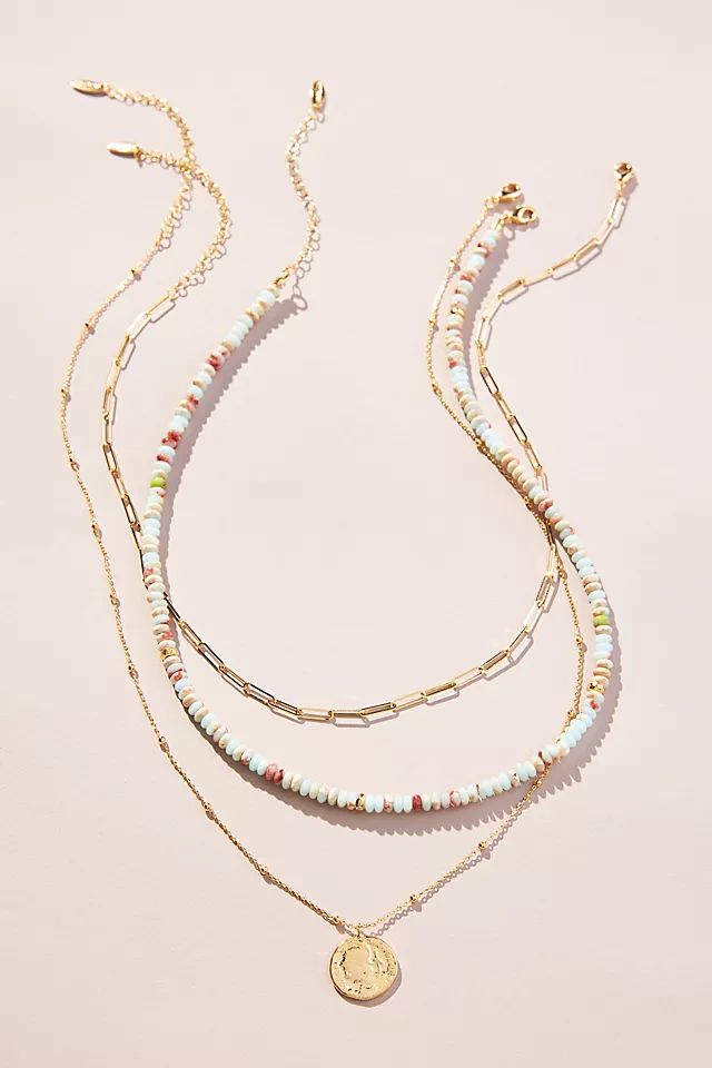 Shades of Sea Triple-Layer Necklace | Anthropologie (US)
