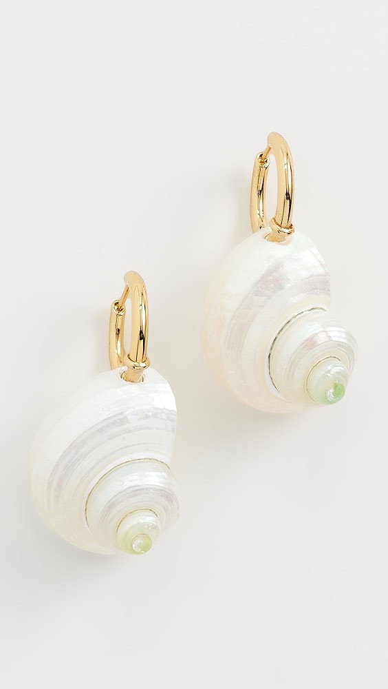 Shell Statement Hoop Earrings | Shopbop