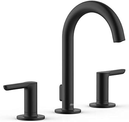 American Standard 7105801.243 Studio S Widespread Faucet with Lever Handles, Matte Black | Amazon (US)