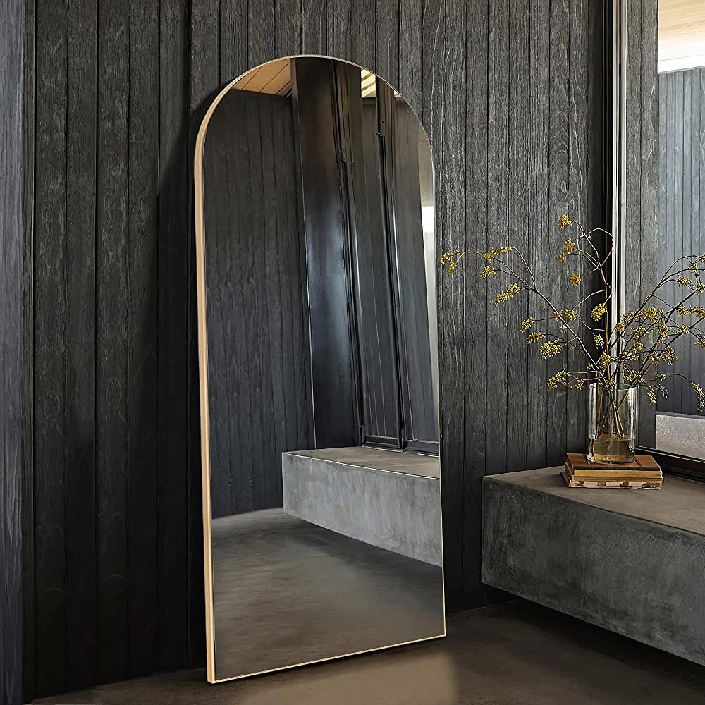 NeuType 64"x21" Arched Full Length Mirror Large Arched Floor Mirror with Stand Arched Shape Wall ... | Amazon (US)