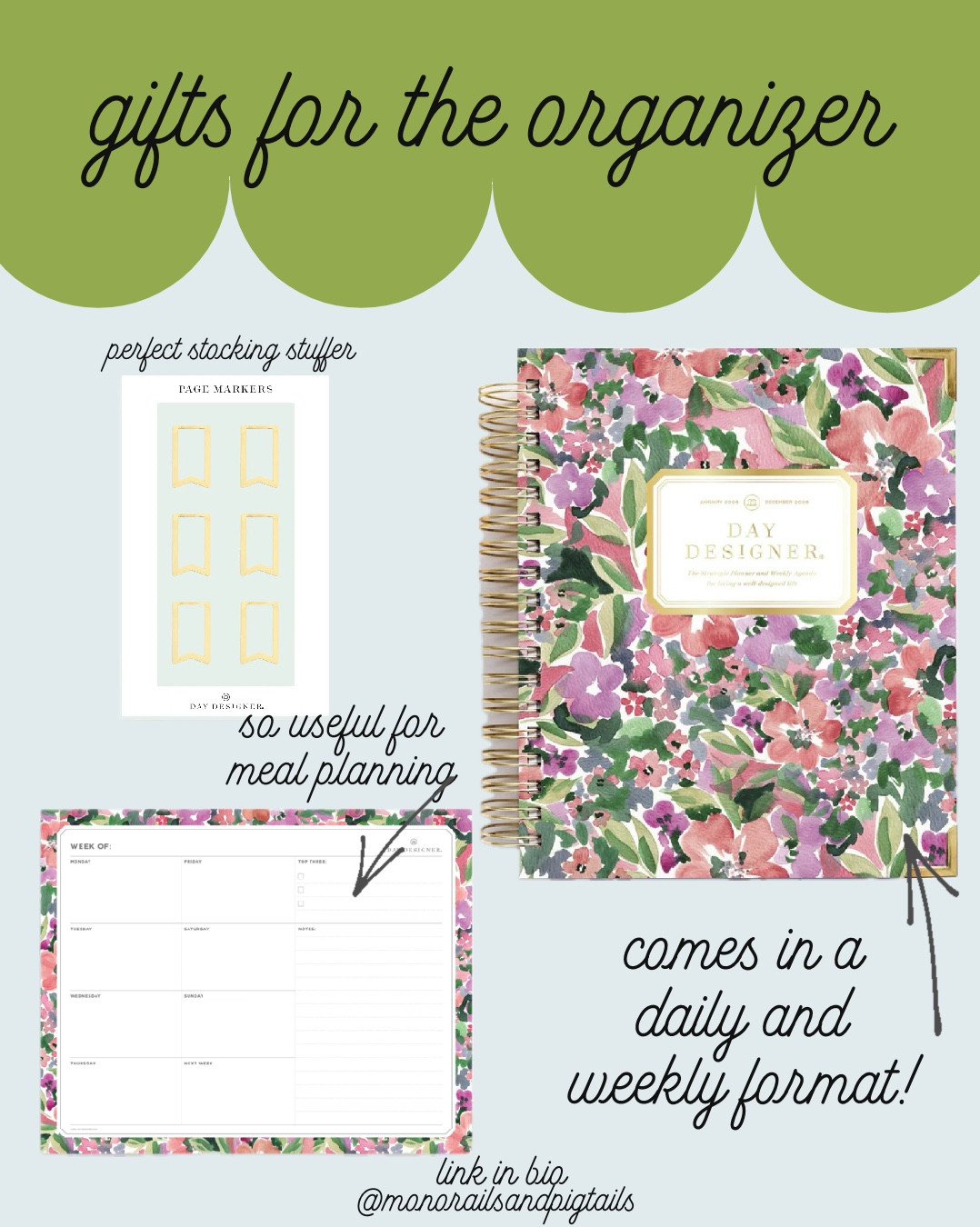 gifts for the one who LOVES to be organized and a planner! perfect for teachers and those with a busy schedule!! I have been a fan of day designer since teaching and these are such practical and useful gifts that they can use alllll year! 

#LTKGiftGuide #LTKHoliday #LTKmomlife