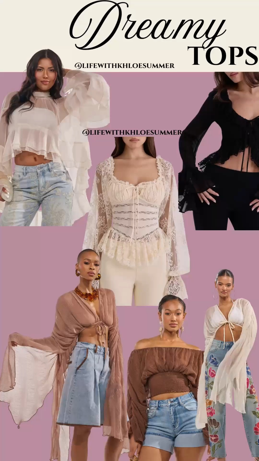 Dreamy tops! So pretty and flowy. Pair with any pair of jeans and you are the moment! The perfect spring outfit 

#LTKootd #LTKTravel #LTKdayinmylife