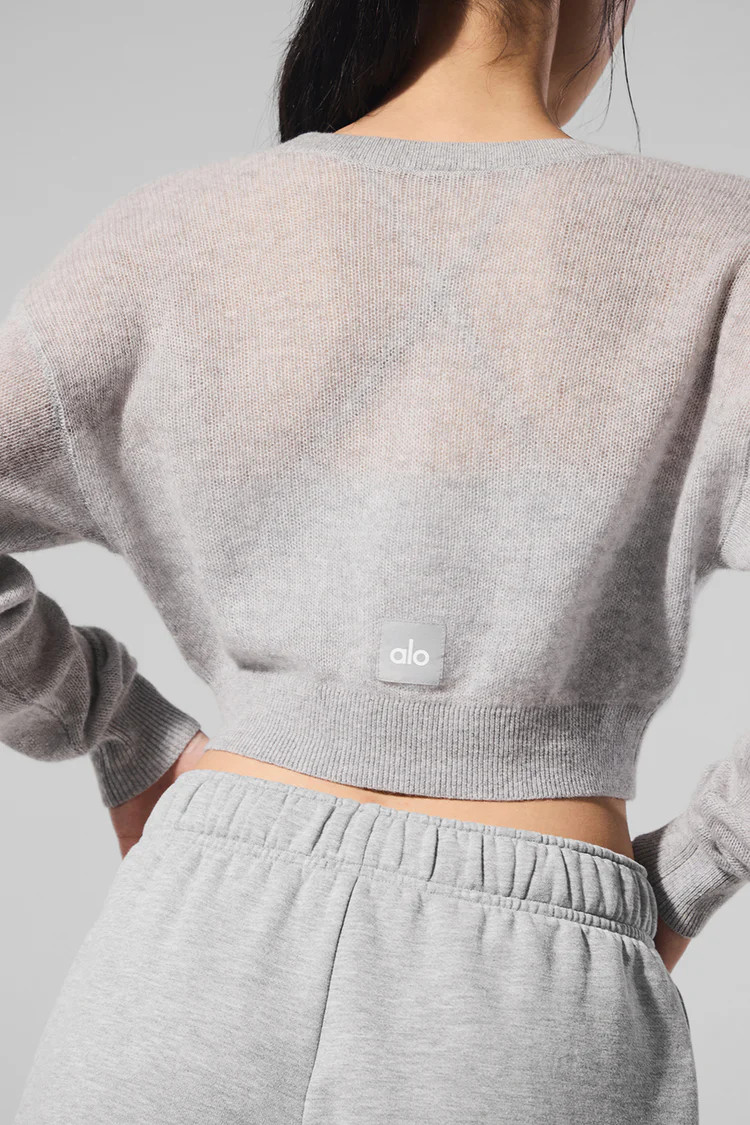 Sheer Cashmere Cropped Cardigan | Alo Yoga