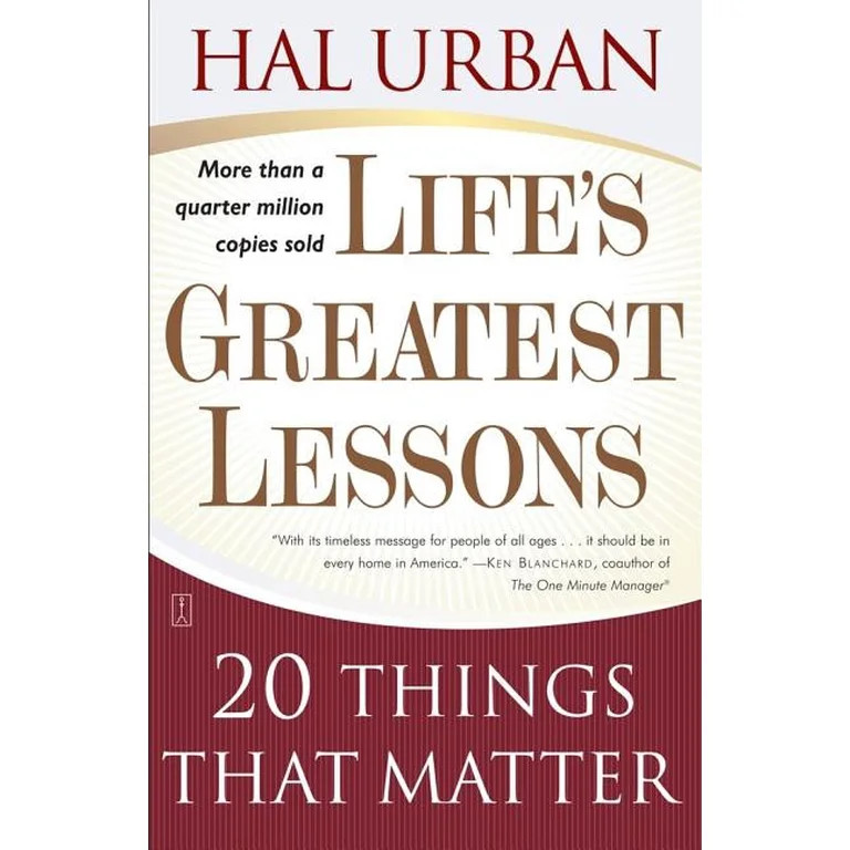 Life's Greatest Lessons: 20 Things That Matter, (Paperback) | Walmart (US)