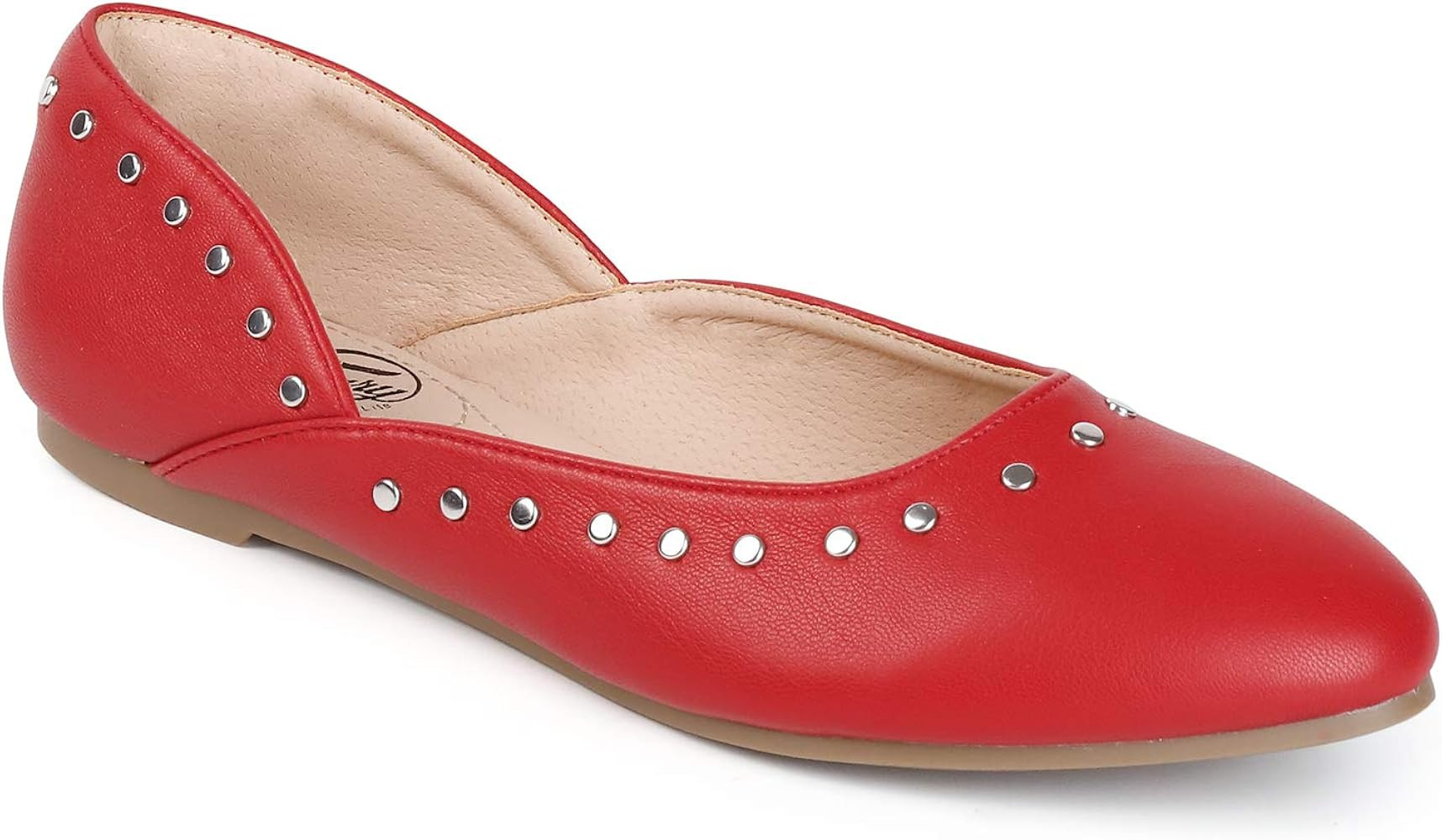 Trary Women's Casual D'Orsay Pointed Toe Slip on Ballet Flat Shoes | Amazon (US)