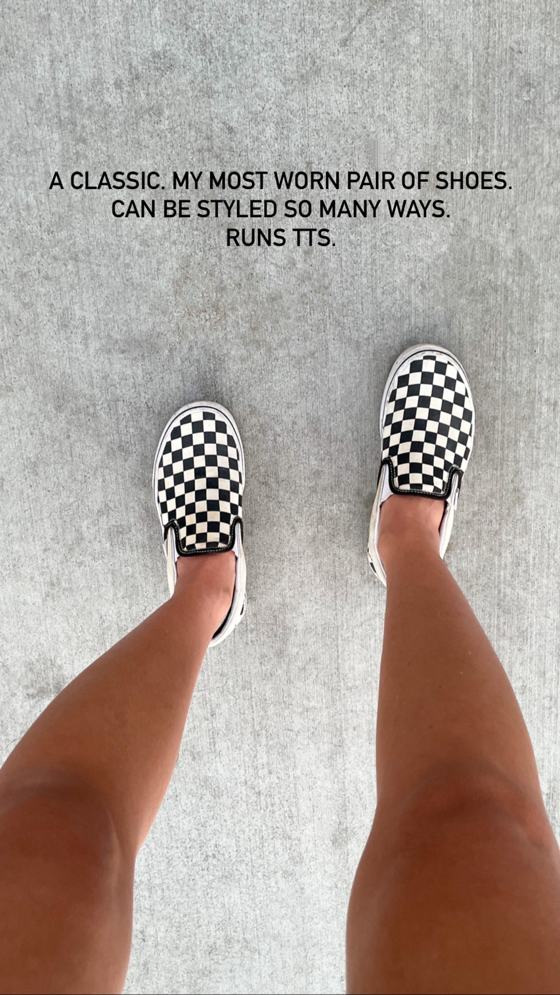 The shoes I wear the most. Favorite pair of sneakers! So comfortable and versatile! ⚡️

Vans, slip on shoes, casual shoes, sneakers, classic sneakers, closet staple, white sneakers, neutral sneakers, white and black sneakers, summer outfit, summer shoes, The Stylizt



#LTKStyleTip #LTKShoeCrush #LTKFindsUnder100