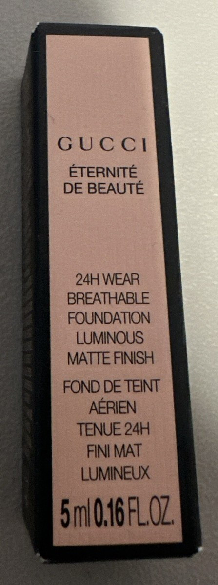GUCCI 24H WEAR BREATHABLE FOUNDATION LUMNOUS MATTE FINISH "FAIR MEDIUM 220W" 5ML | eBay US
