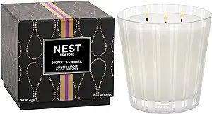 NEST Fragrances NEST03MA003 3-Wick Candle- Moroccan Amber , 21.2 oz | Amazon (US)