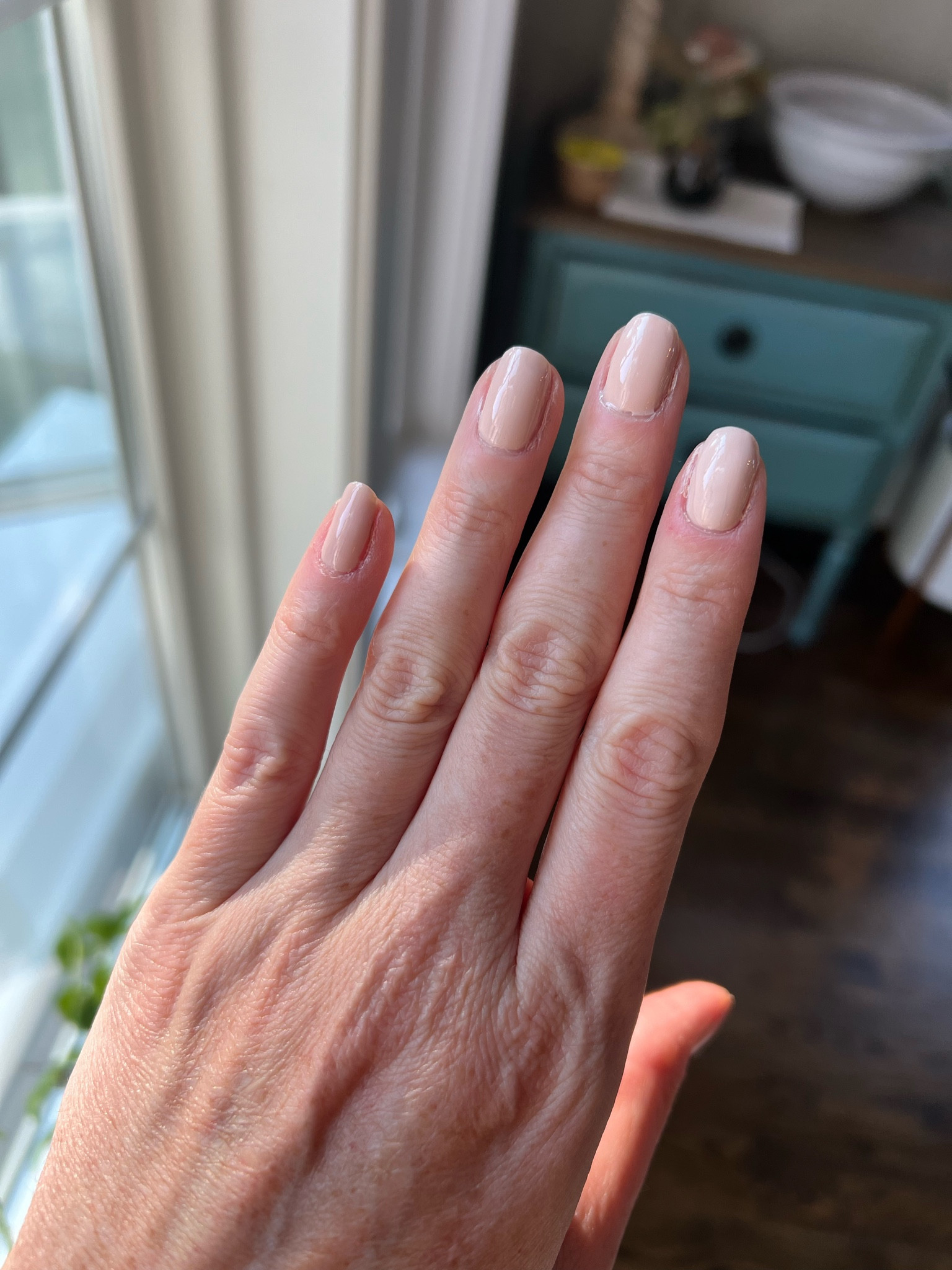 Fall neutral manicure 