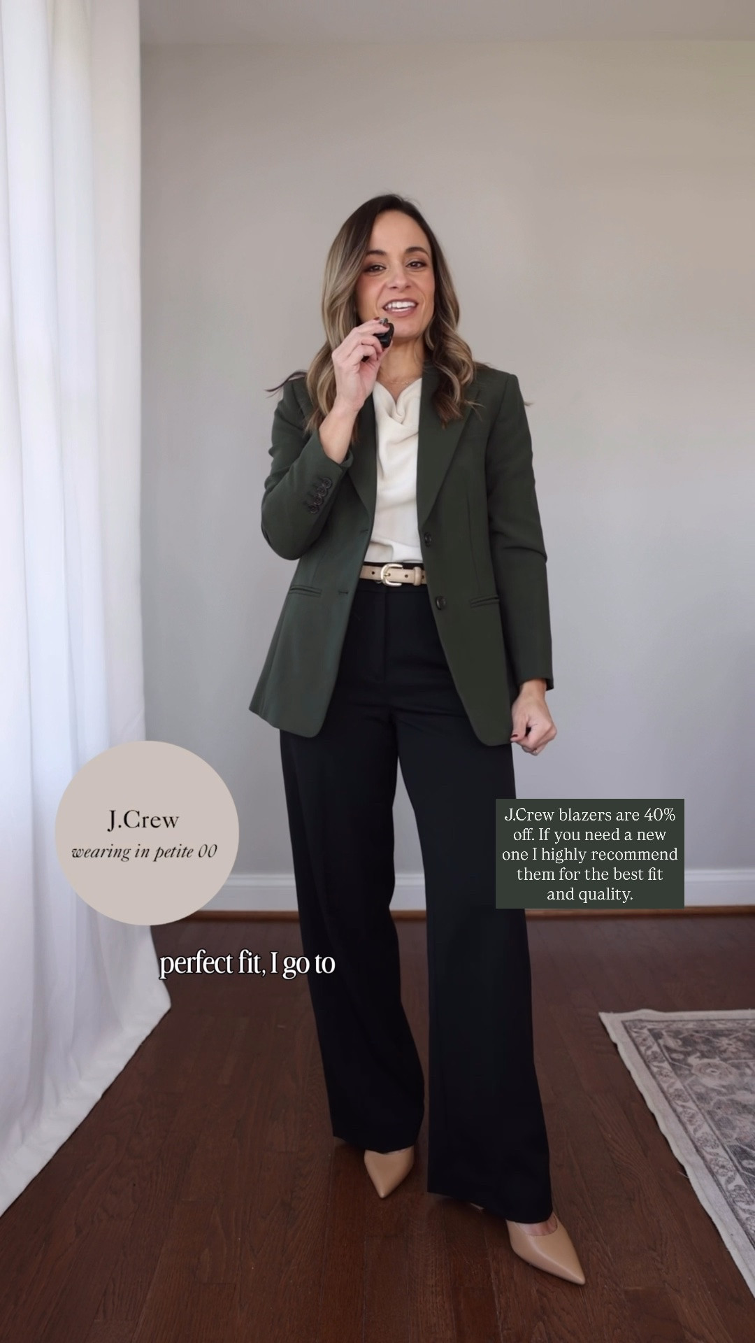 Labor Day sales worth checking out before the weekend is over! 

Blazer: petite 00
Pants: petite 00 (curvy fit) / 10” rise / 28.5” inseam 
Top: xs

#LTKPetite #LTKSaleAlert