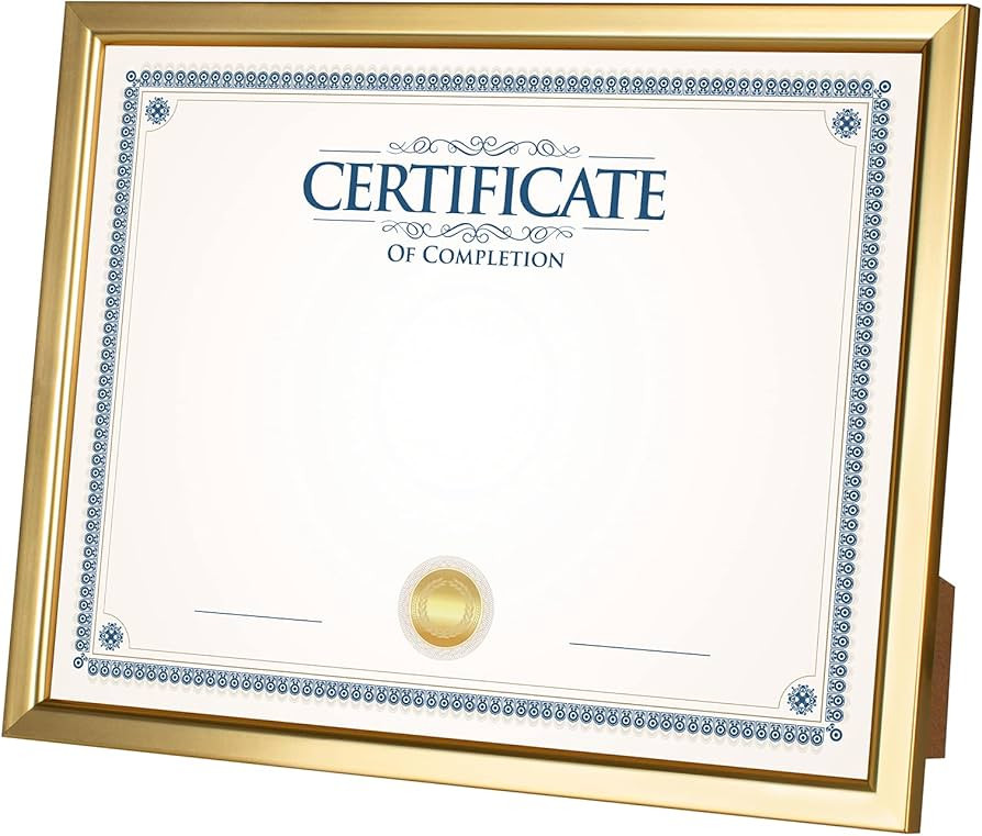 Giverny 8.5x11 Picture Frames, Gold Photo Frames for Wall or Tabletop Display, Simple Design Glos... | Amazon (US)