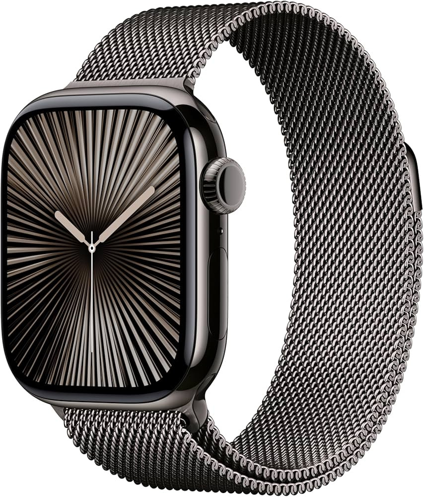 Apple Watch Series 10 [GPS + Cellular 42mm case] Smartwatch with Slate Titanium Case with Slate M... | Amazon (US)
