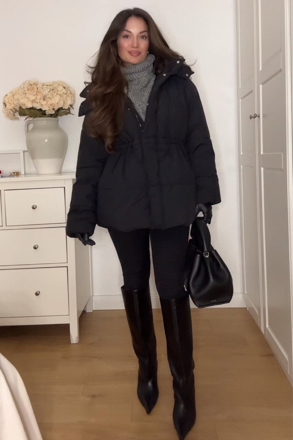 skinny jeans in winter🤍