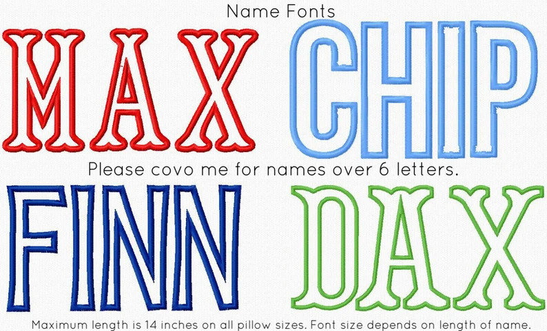 Applique Name Pillow Cover | Etsy | Etsy (US)
