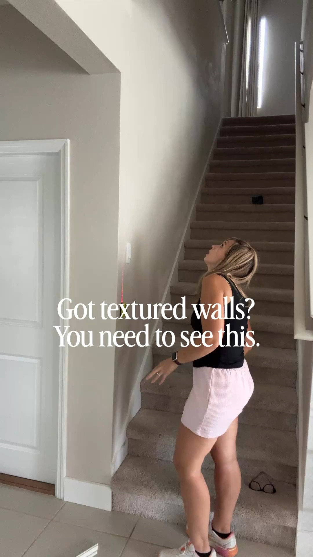 Board & batten on textured walls… and I didn’t skim coat ✨

If it looks good to the naked eye, I’m rolling with it—and this turned out SO good 👀

I used 1x3 boards + moulding to upgrade my staircase, and even stopping halfway completely changed the space.

Proof you don’t need perfect walls (or a huge budget) to get a high-end look 👏

Shop everything I used below 🤍

#ltkhome #diyhome #boardandbatten #lowesfinds

#LTKHome