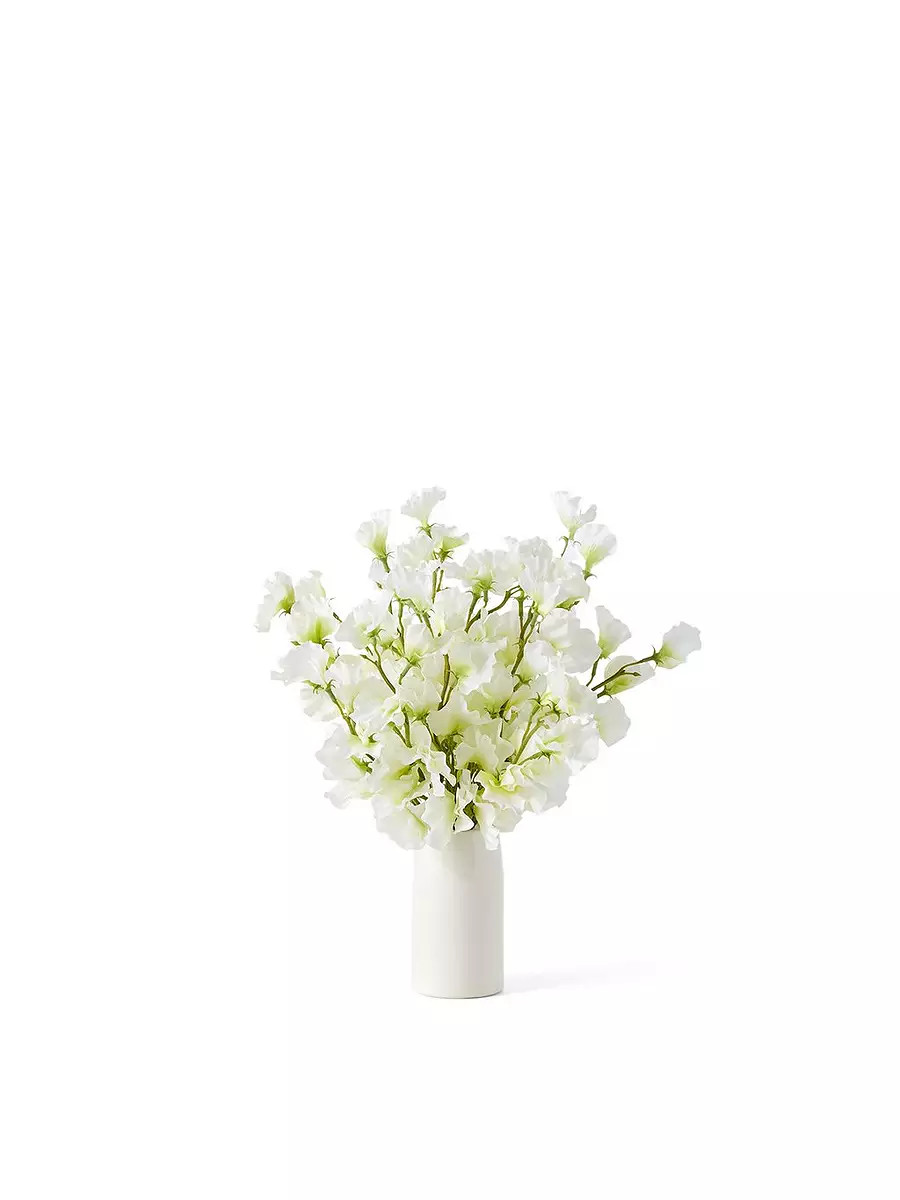 Sweet Pea Bouquet with Ceramic Vase | Serena and Lily