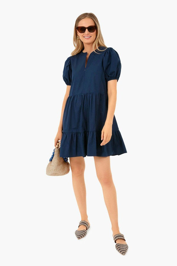 Navy Zipper Mini Ellie Dress | Hyacinth House | Tuckernuck (US)