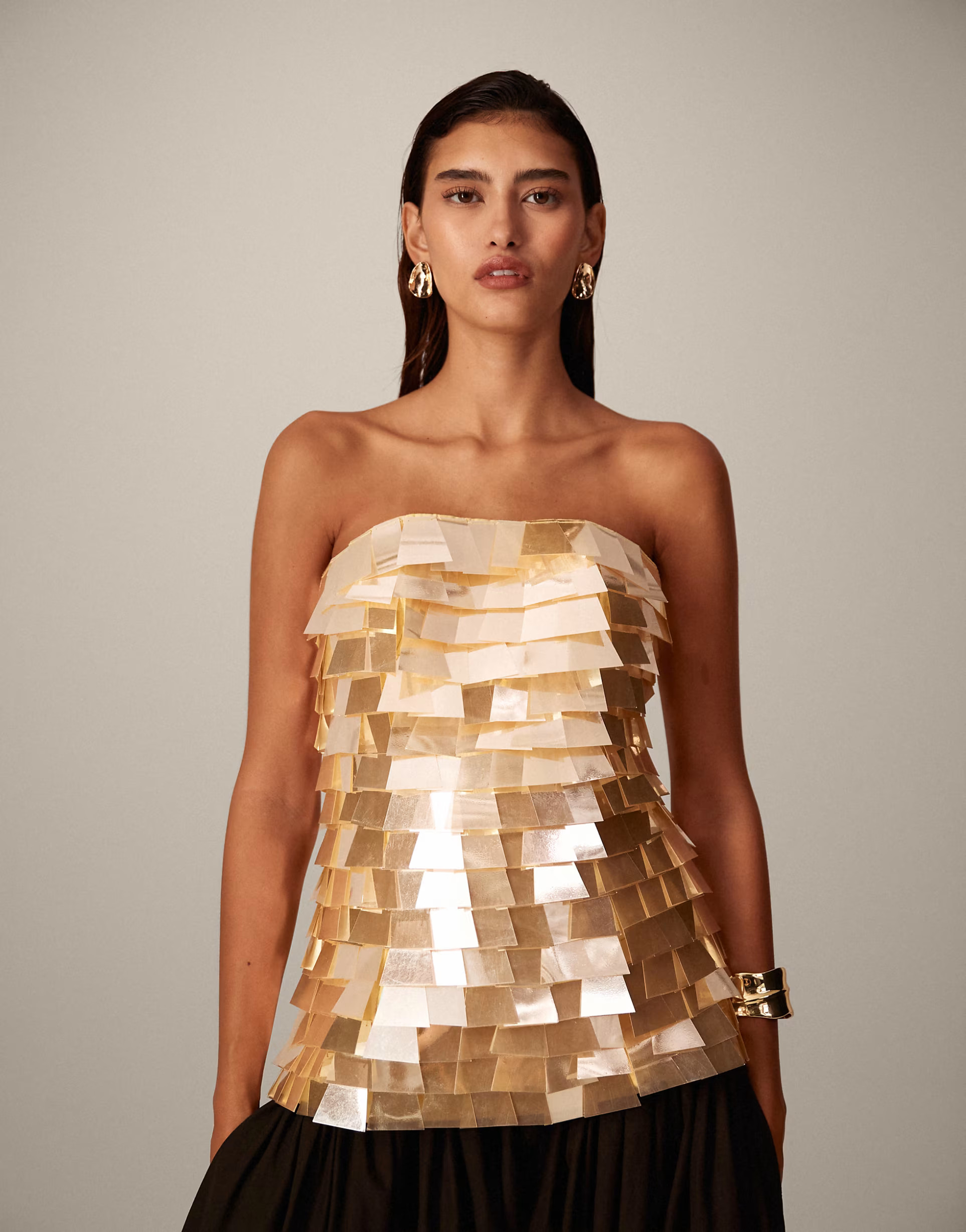 ARRANGE bandeau embellished top in yellow | ASOS (Global)