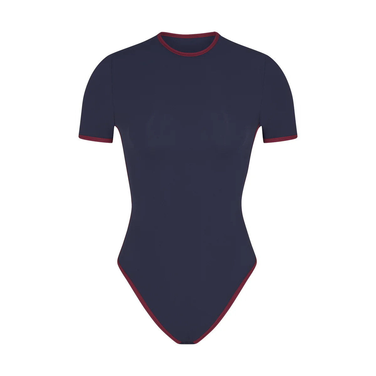 CONTRAST TRIM T-SHIRT BODYSUIT | SKIMS (US)