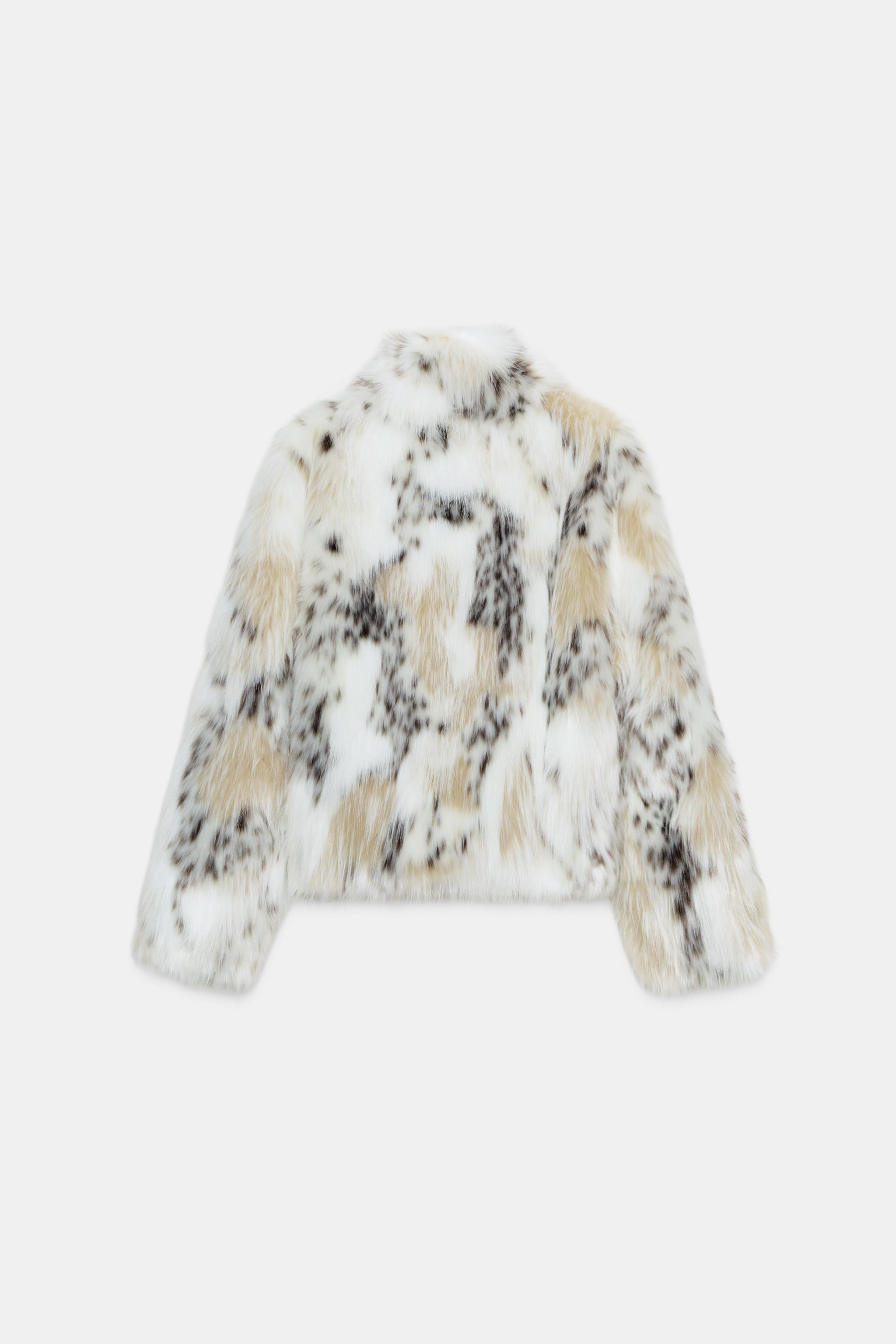 ZW COLLECTION FAUX FUR SHORT COAT | Zara US