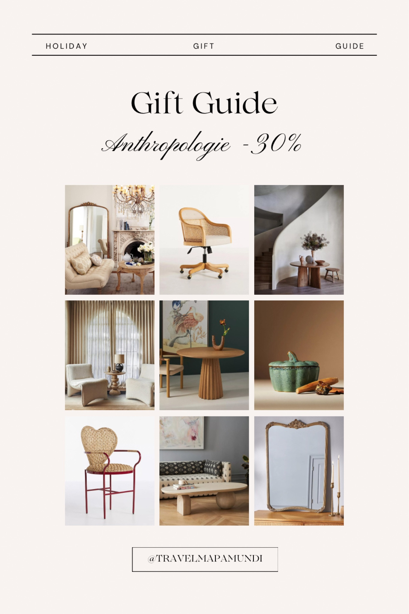 Home finds from Anthropologie with a 30% discount right now! 💫
All links to the products bellow :)
#coffeetable #diningtable #livingroom #chair #rattan #rattanfurniture #office #officechair #mirrors #accentmirror #homedecor #xmasgifts #candles #xmascandles #xmasdecor

#LTKCyberweek #LTKGiftGuide #LTKhome