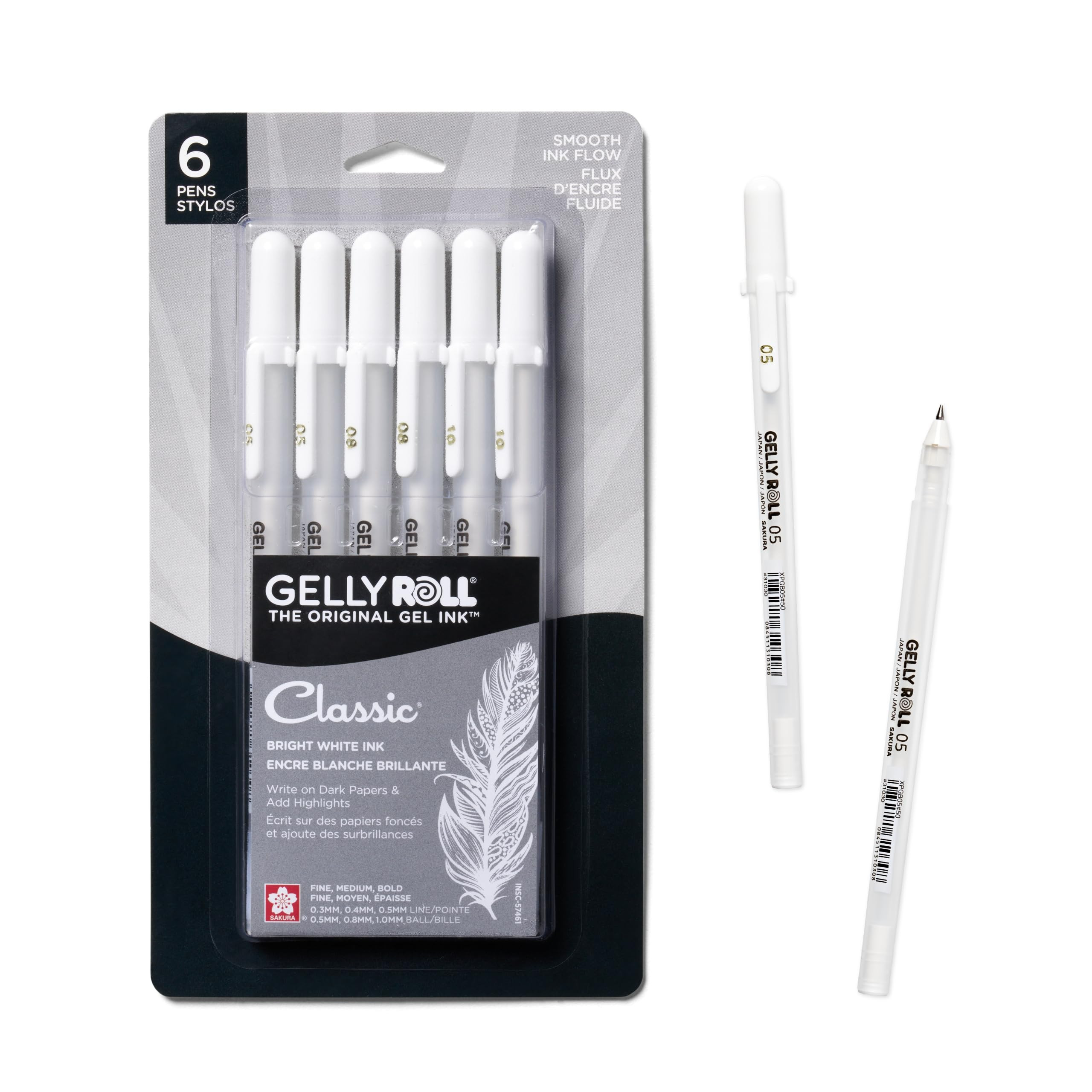 SAKURA Gelly Roll Gel Pens - Fine, Medium & Bold Tip Ink Pens for Journaling, Art, or Drawing - C... | Amazon (US)