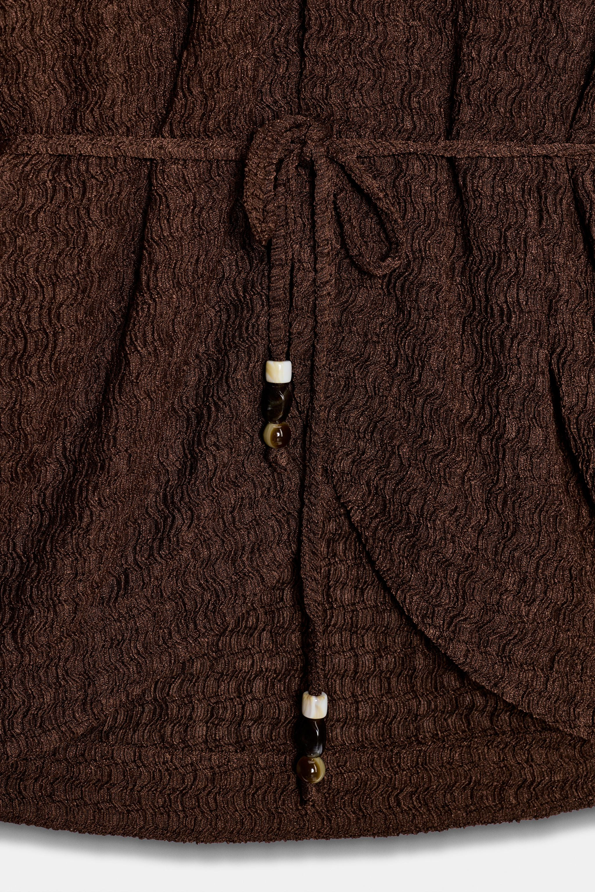 CRINKLED BELTED JACKET | Zara US