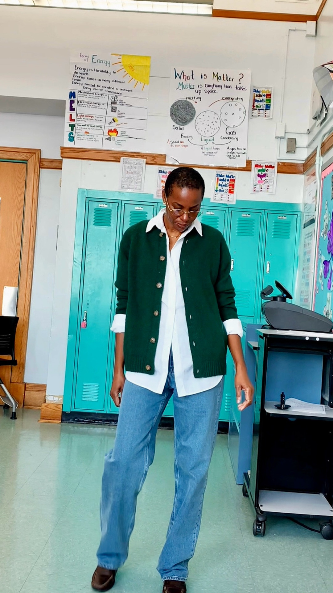 This green cardigan, outfit layered over an oversized white shirt and classic blue jeans is the perfect everyday look the cardigan adds warmth and color while the oversize button down keep it polished and modern pair with blue jeans. This outfit feels effortless yet put together I linked the exact green cardigan, oversize shirt, and blue jeans. Easy layered outfit, classic wardrobe, staple perfect for casual days or relaxed, workwear, styled with loafers or sneakers for daytime or dress up with ankle boots and a structured bag. #LTKGreencardigan #LTKLayeredoutfit #LTKOversizedshirt

#LTKOver40 #LTKootd #LTKWorkwear