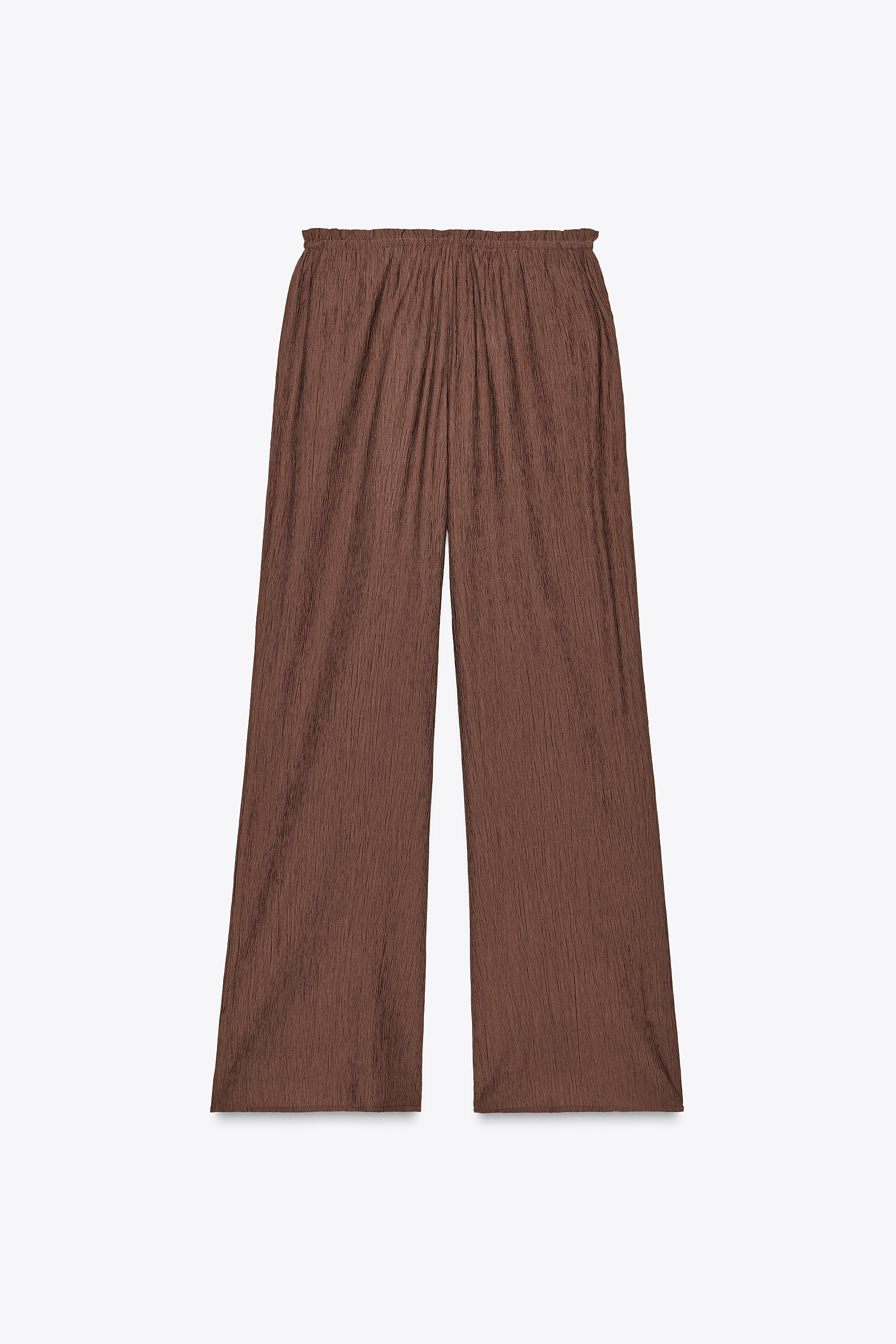 TEXTURED WEAVE PANTS | Zara US
