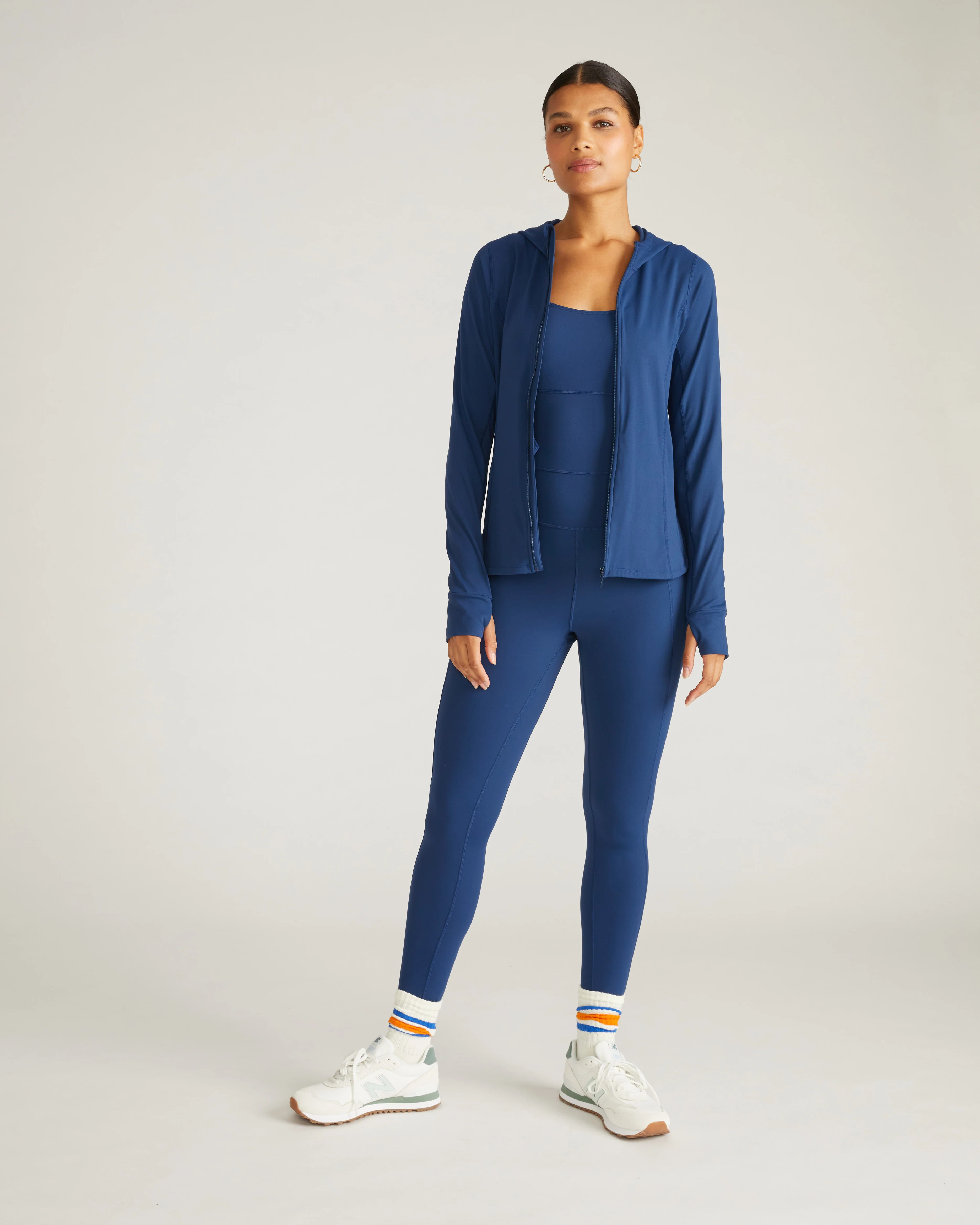 Next-to-Naked Hooded Zip Jacket - Pageant Blue | Universal Standard